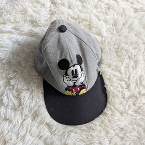 Gray and Black Kids Cap with Cartoon Design